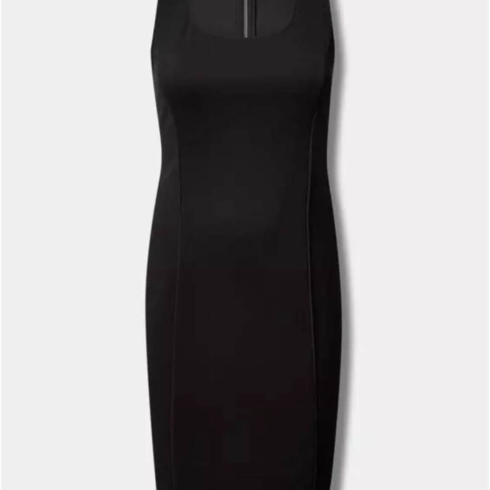 Torrid Black Mini Studio Cupro Sleeveless Bodycon Dress - Picture 12 of 14